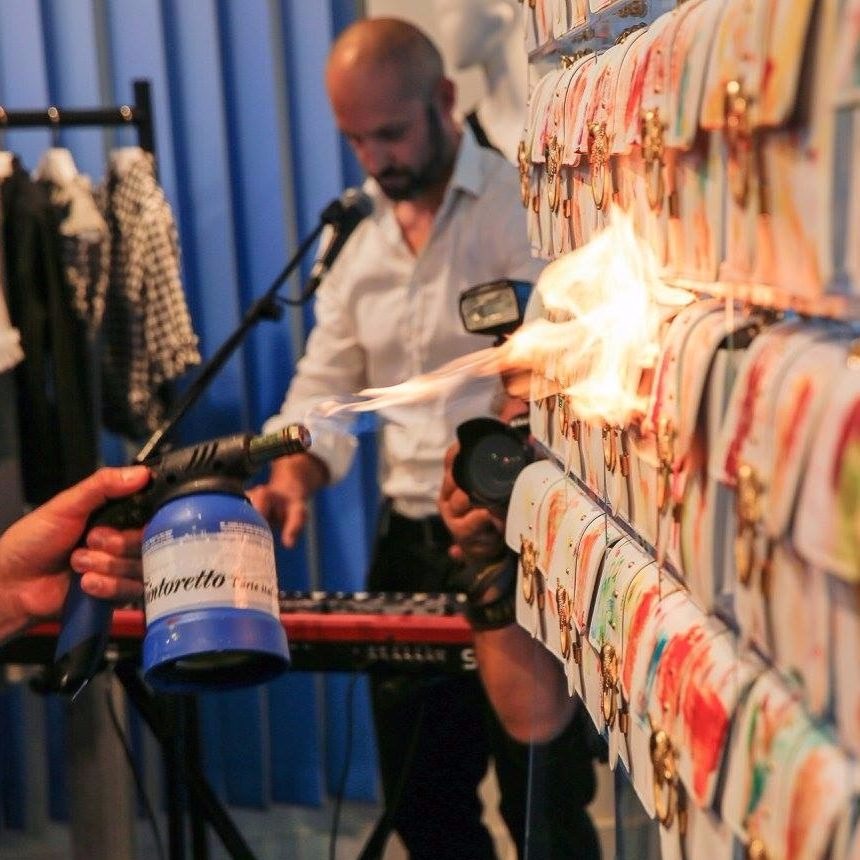 Art live show with Serafino Rudari